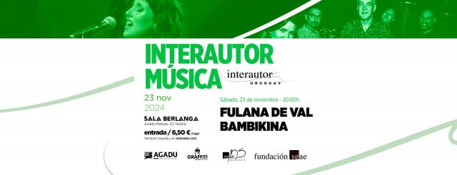 Interautor Música 2024: Fulana de Val y Bambikina en concierto en la Sala Berlanga de Madrid